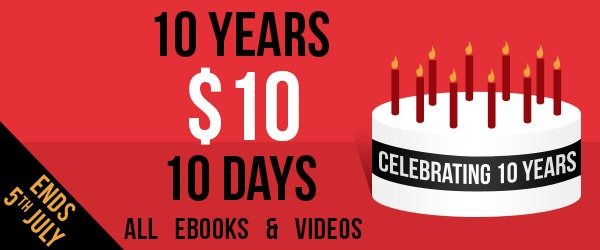 10 days 10 years - All eBooks & videos for $10