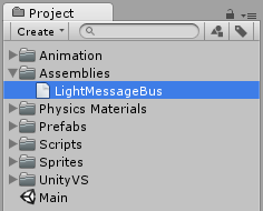 Assembly placed in Unity project folder