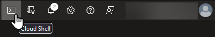 Azure Cloud Shell icon in Azure Portal toolbar