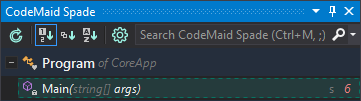 Cyclomatic complexity value in CodeMaid Spade treeview