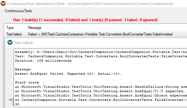 Continuous testing in Mighty Moose