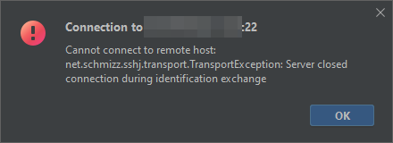 Proxy jump SSH tunnel error in DataGrip