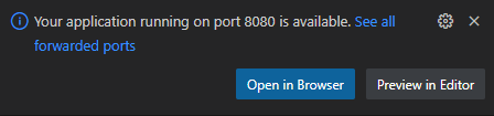 Port forwarding notification