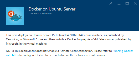 Azure image template for Docker on Ubuntu Server