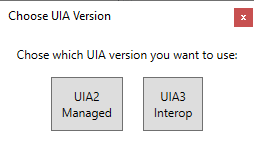 Choosing the API version for FlaUInspect