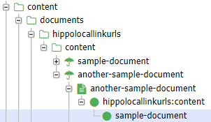 HTML field with an internal link in Hippo Console