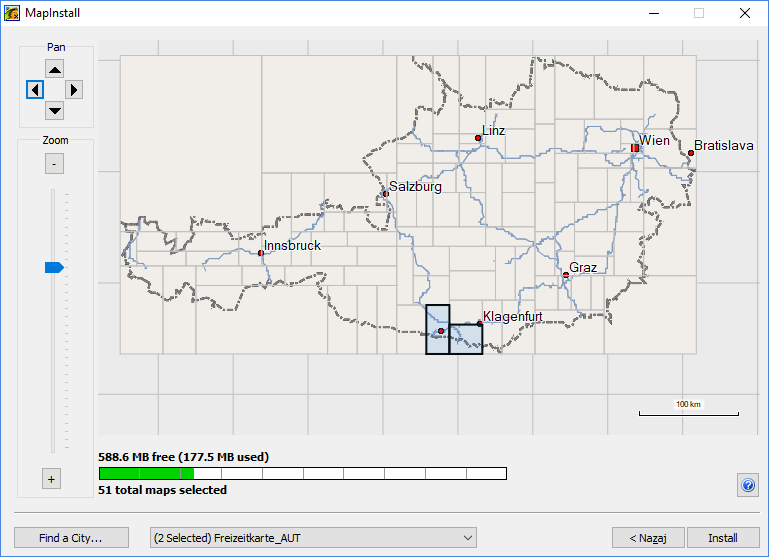 Advanced map installation configuration