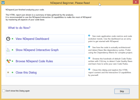 NDepend What to do Now?