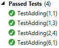 Visual Studio test runner