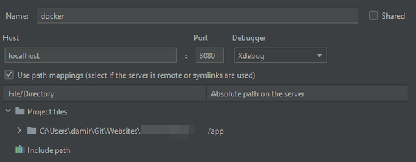 PHP Remote Debug server configuration in IntelliJ IDEA
