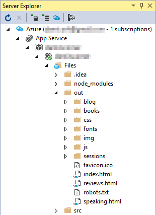 Server Explorer in Visual Studio