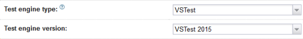 VSTest selected as Test engine type in TeamCity