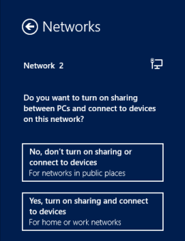Public or private network