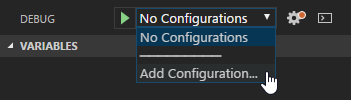 Add Debug Configuration in VS Code