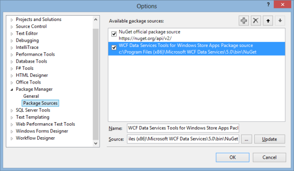 Package Manager Setting in Visual Studio
