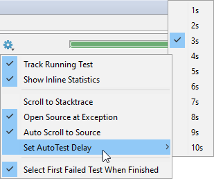 Set AutoTest Delay