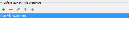 Run File Watchers Before Launch