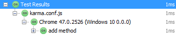 Tree view with Karma tests