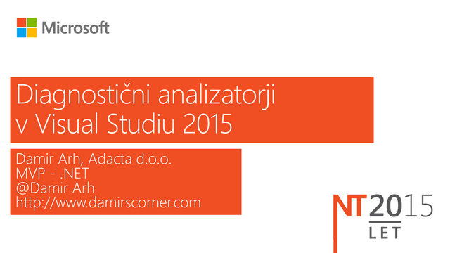 Diagnostic Analyzers in Visual Studio 2015