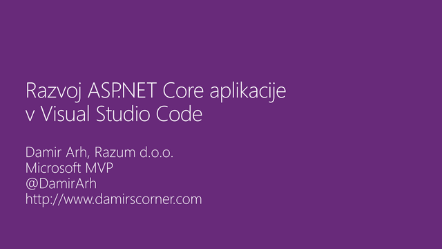 ASP.NET Core Development in VS Code